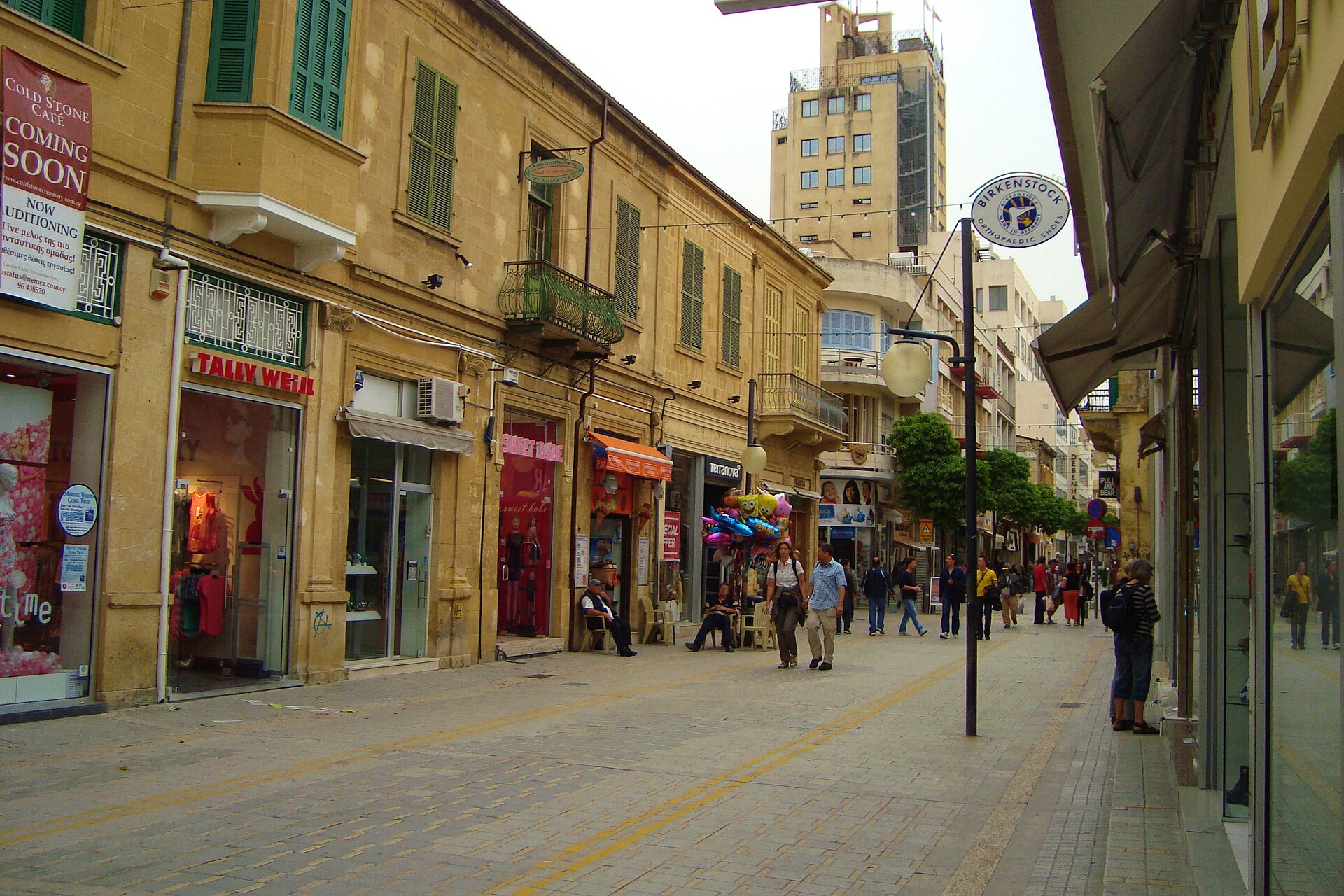 Ledra Street i Nicosias gamla stan