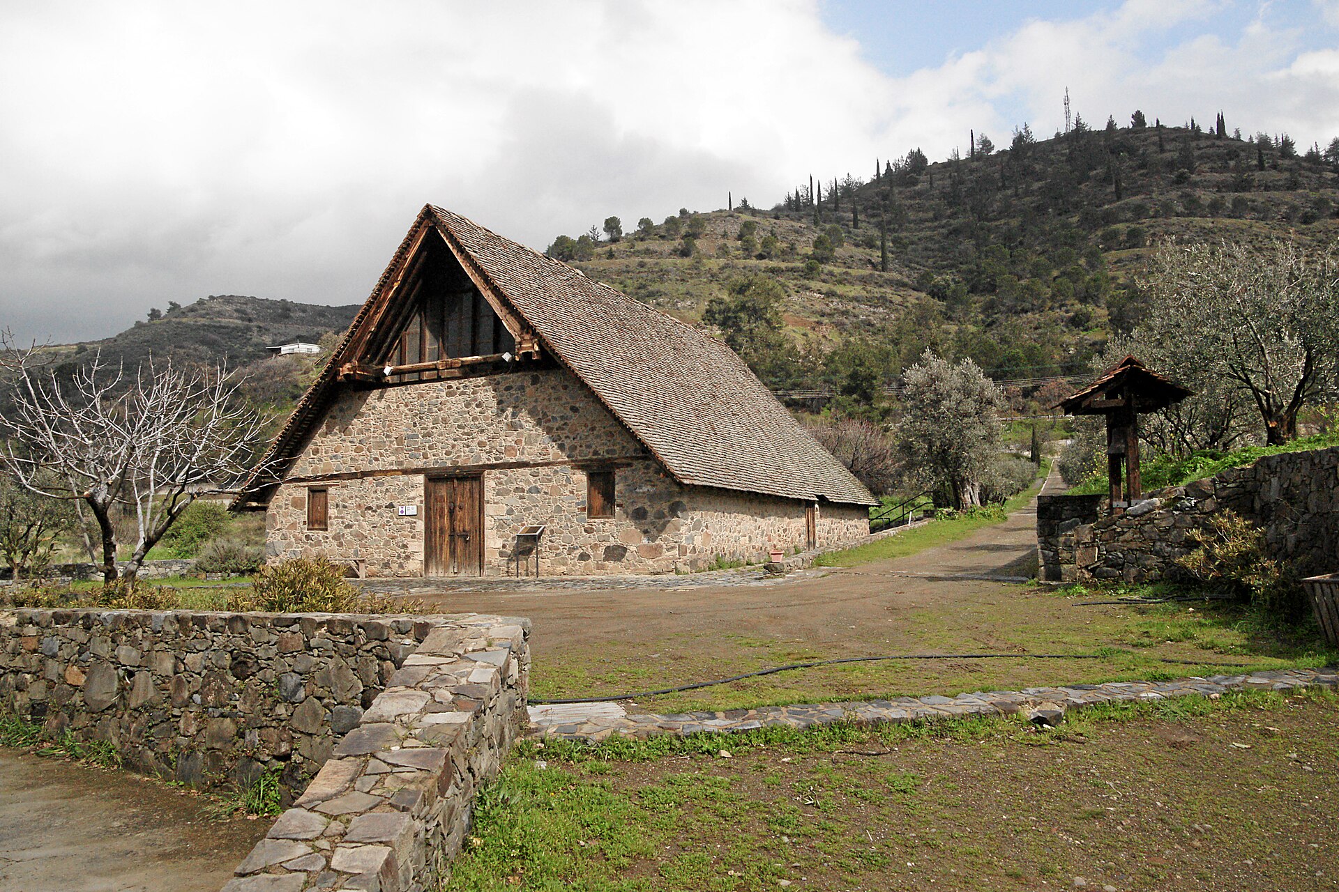 Kyrkan Panagia tis Podithou i Kakopetria, en av Troodos målade kyrkor